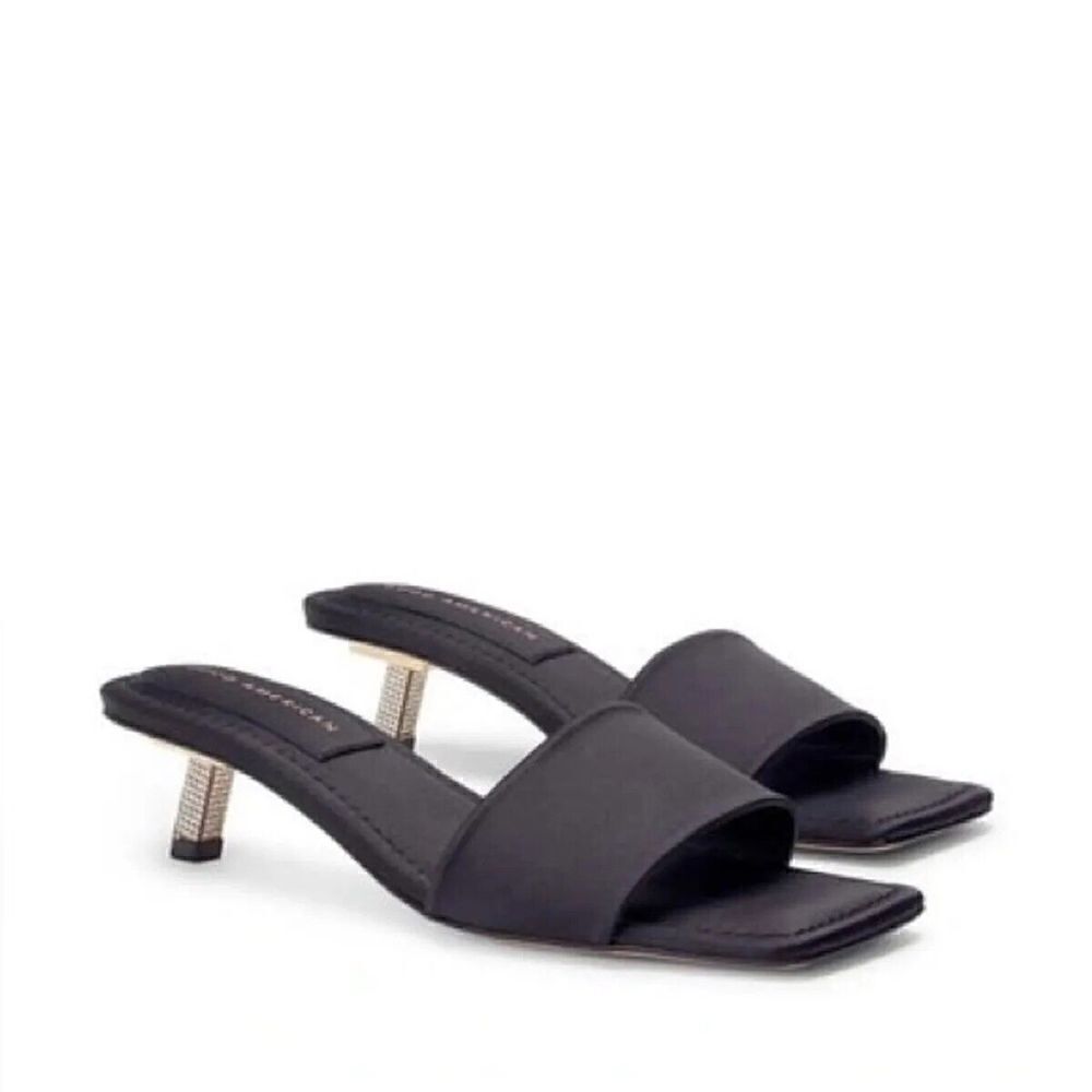 Good American Kickstand Slide Sandal Women's Size 10.5 Black